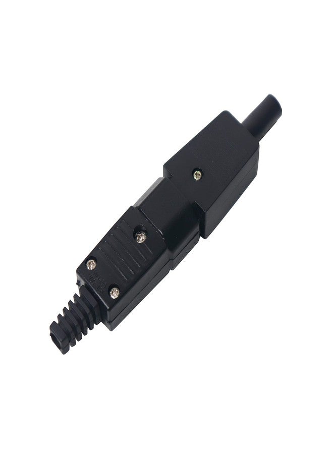 Electronicspices Electronic Spices Pack of 1 IEC320 C14 Male + C13 Female Inline Adapter Plug Power Socket Connectors 3 Pins Terminals Panel Mount,AC 250V 10A - Image 1